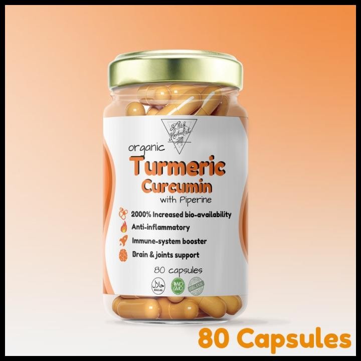 

Organic Turmeric Curcumin With Piperine - Organik Kunyit Original Best Quality