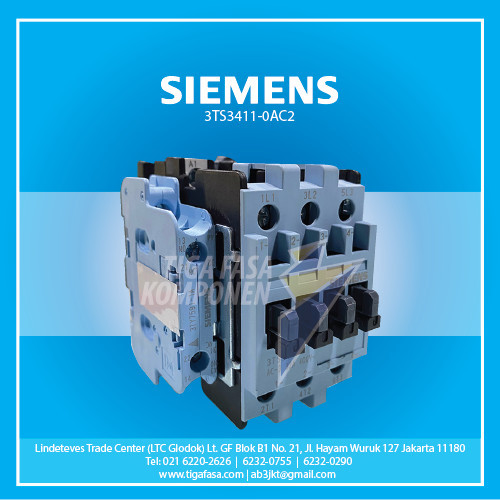 Murah 3TS3411-0A Contactor Siemens 15KW 32A 1NO+1NC Persamaannya 3TF44 Non COD