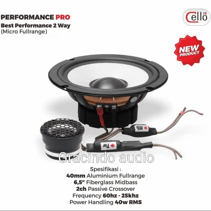 Speaker Split Cello Performance Pro Midbass plus Micro Fullrange Cello