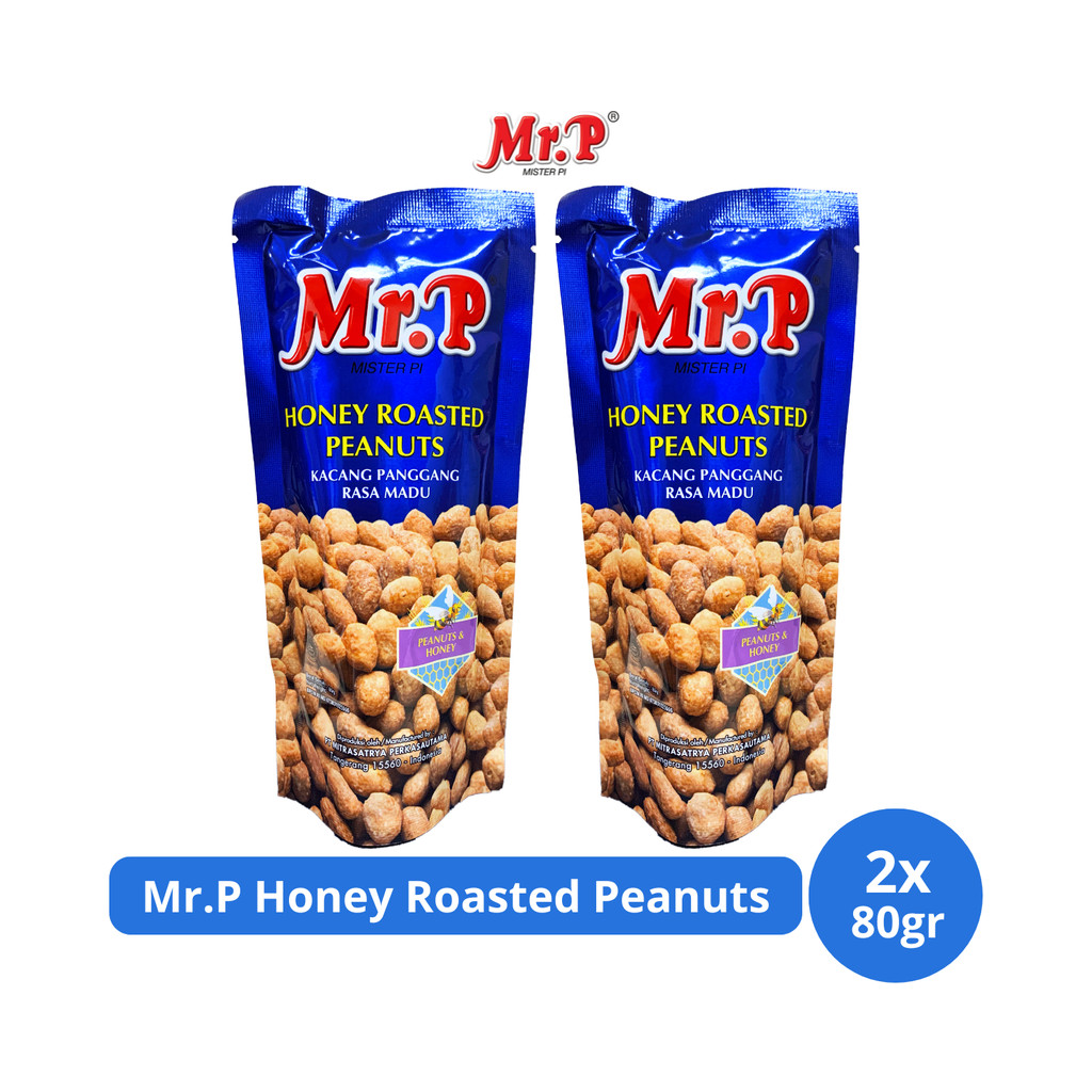 

Mr.P Honey Roasted Peanuts 80gr x 2 pcs