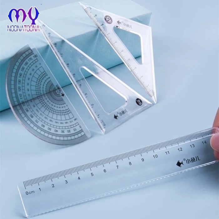 

Penggaris Set 4In1 Uk. 15Cm Penggaris Sekolah Anak Kemasan Ziplock