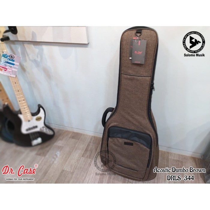 Gigbag Gitar Akustik Acoustic Dr Case Jumbo Portage 2.0 Cokelat
