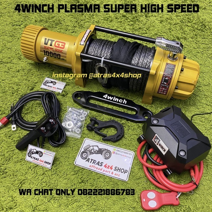 4winch PLASMA super sonic winch sonik HIGH SPEED 7.8 HP offroad jeep