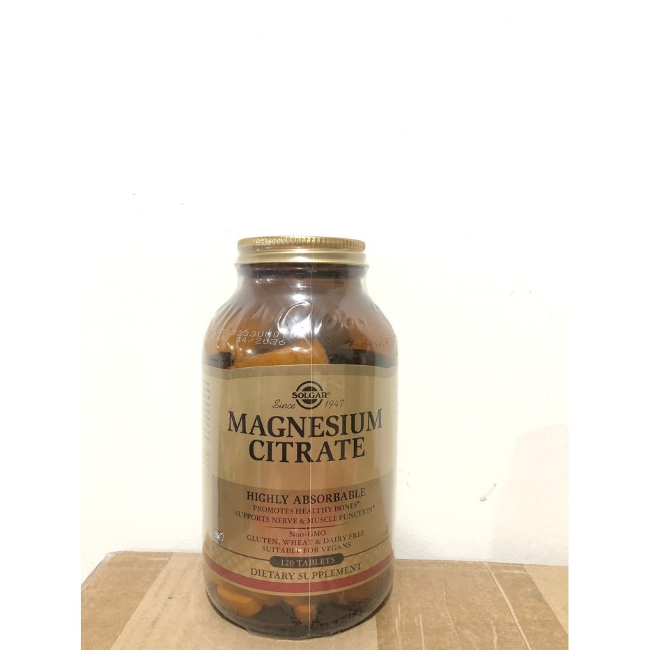 SOLGAR MAGNESIUM CITRATE 120 Tablets