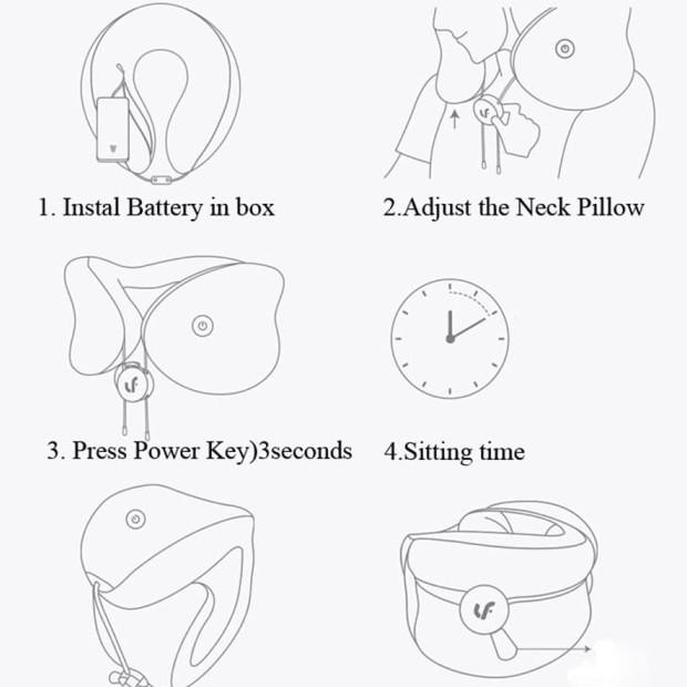 Lf Lefan Ne Pillow Uhaped Maage Bantal Traveling Pillow