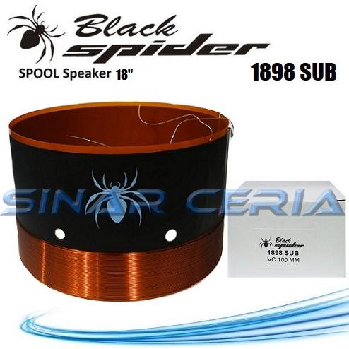 =+=+=+] Spul Spool Voice Coil Speaker 18 inch Black Spider BS-1898 SB 100mm 4"