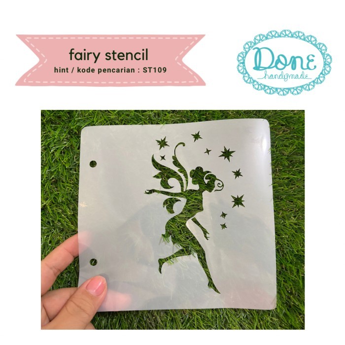 

PROMO! Done handymade stencil fairy scrapbooking fondant draw pattern st109