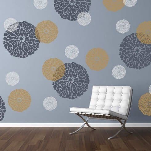 

TERLARIS! Flower stencil Motif 10