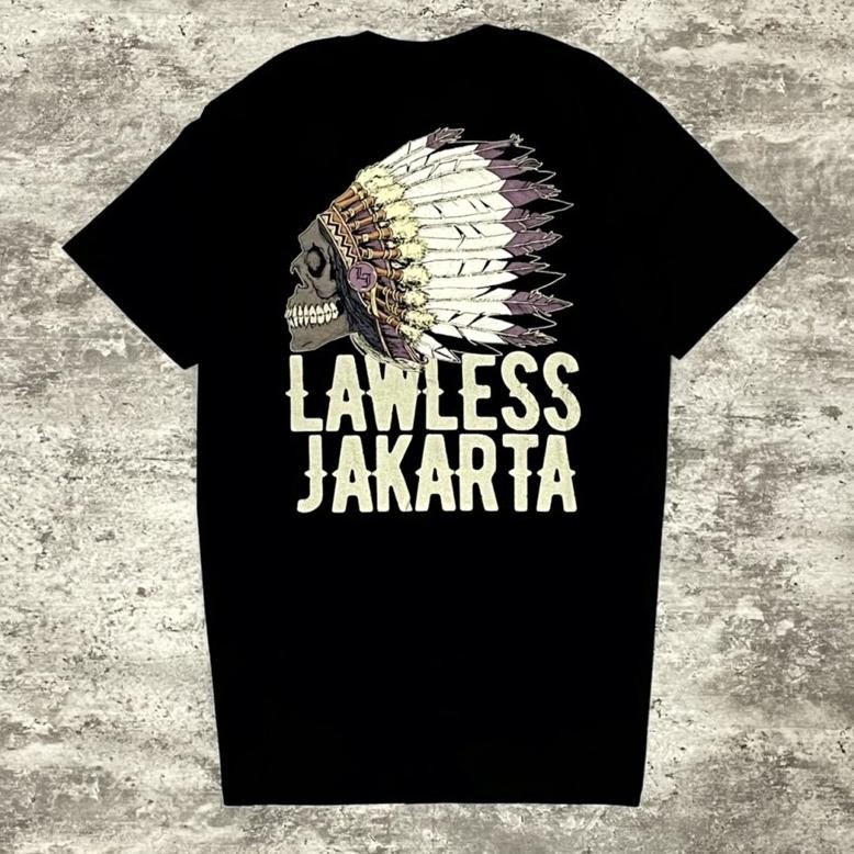 Terbaru Kaos CodLawless Skull Chief Tshirt Black Tidur Pendek Fashion Hardworking T Shirt Top Kaos T