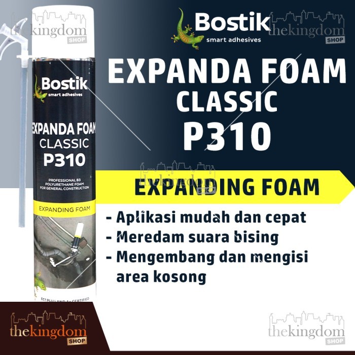 

Bostik P310 Expanda Foam Classic 750ml Expand Expanding Filler Peredam