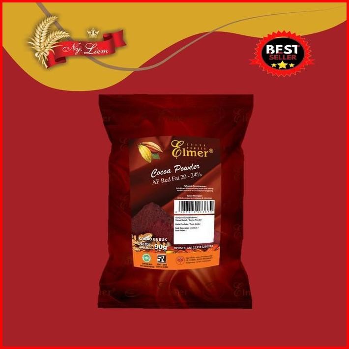 

Elmer Cocoa Powder African Red Fat 20 -24 % 1 Kg Terlaris 100 % Original