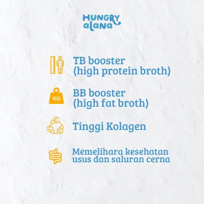 

Hungry Alana - Organic Chicken Bone Broth - Kaldu Tulang Ayam Organik Terbaru 100 % Original