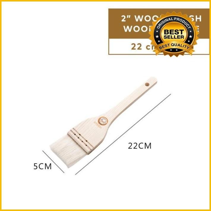 

Flowery Kuas Roti Wool Brush / Wooden Handle Terlaris 100 % Original