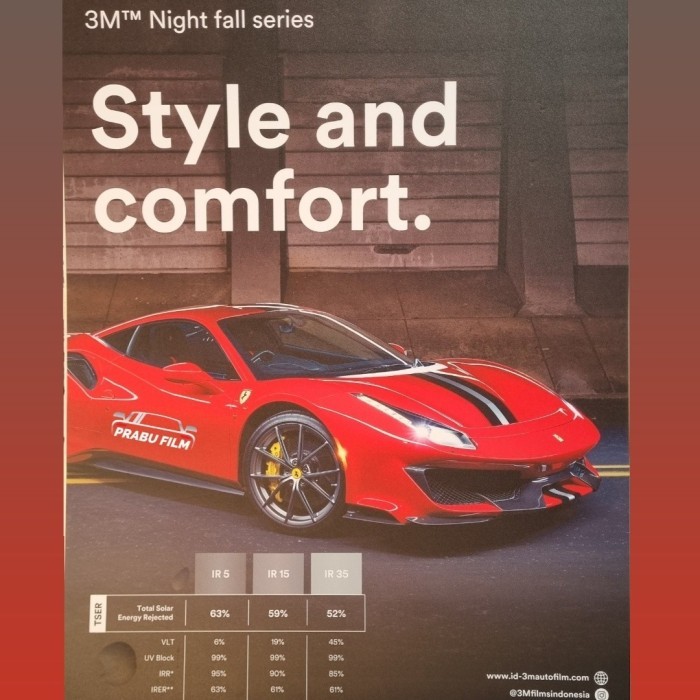 Kaca film 3M Night fall Nano Ceramic Series