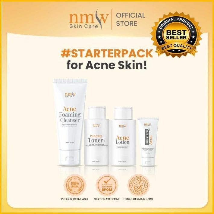 Nmw Starter Pack Normal/ Acne/ Dry Skin Terbaru 100 % Original
