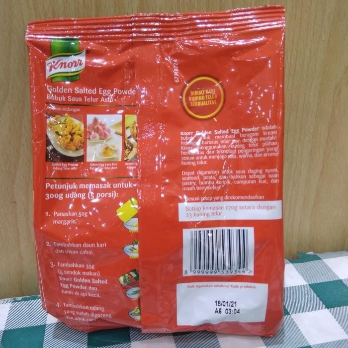 

Knorr Golden Salted Egg Powder 270 G New 100 % Original