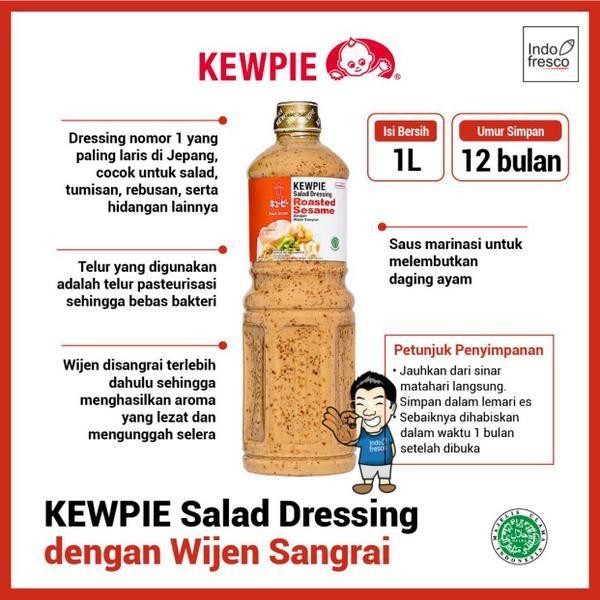 

Kewpie Salad Dressing Roasted Sesame Sauce 1 L- Saus Salad Terlaris 100 % Original