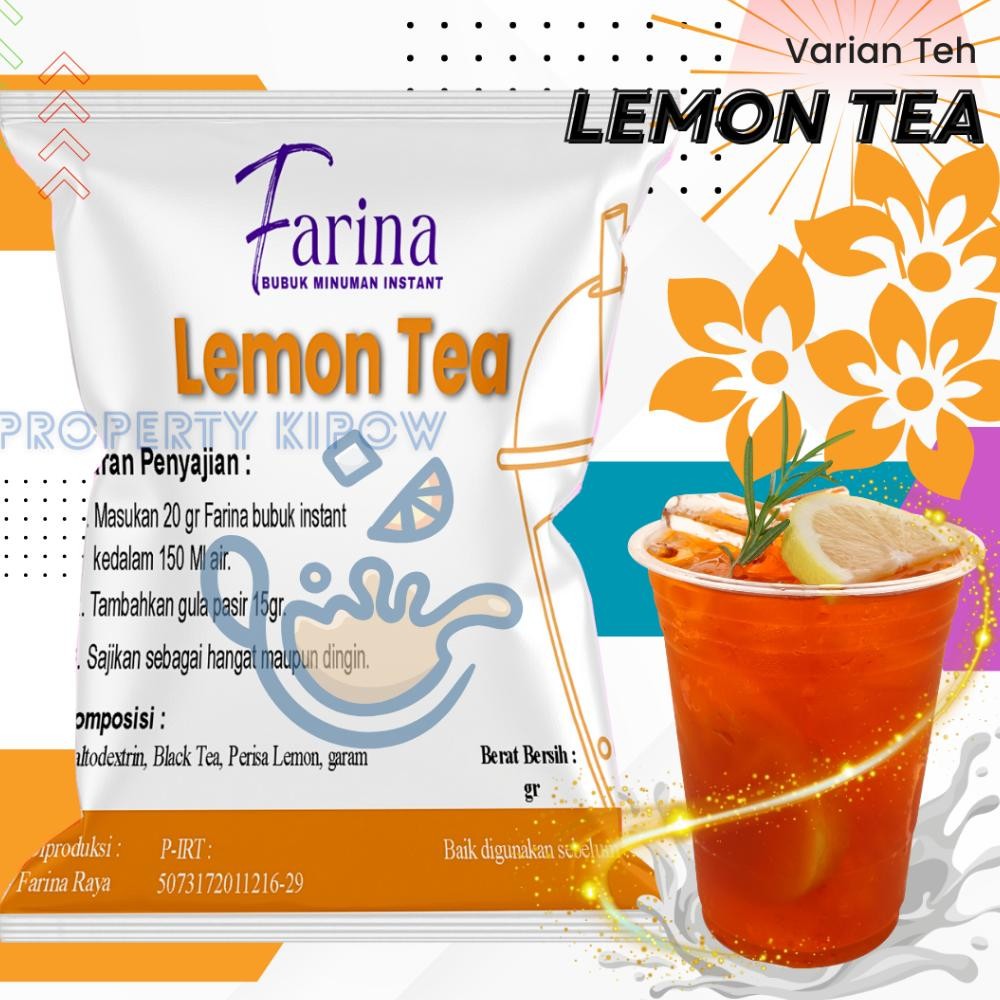 

FARINA Bubuk Minuman Lemon Tea - Bubuk Minuman Lemon Tea 1kg Plain