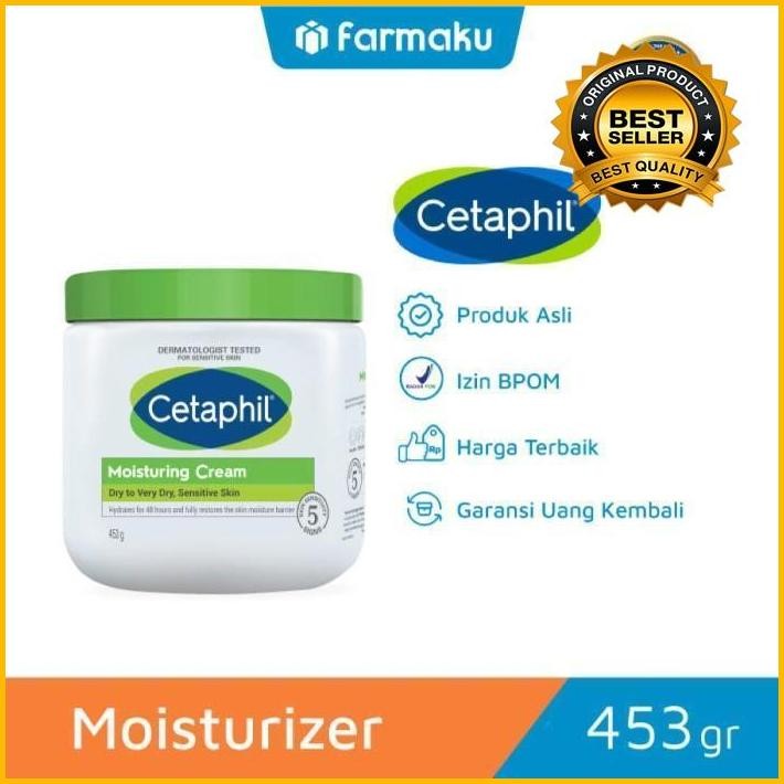 Cetaphil Moisturizing Cream Jar 453 Gr - Krim Pelembap Terbaru 100 % Original