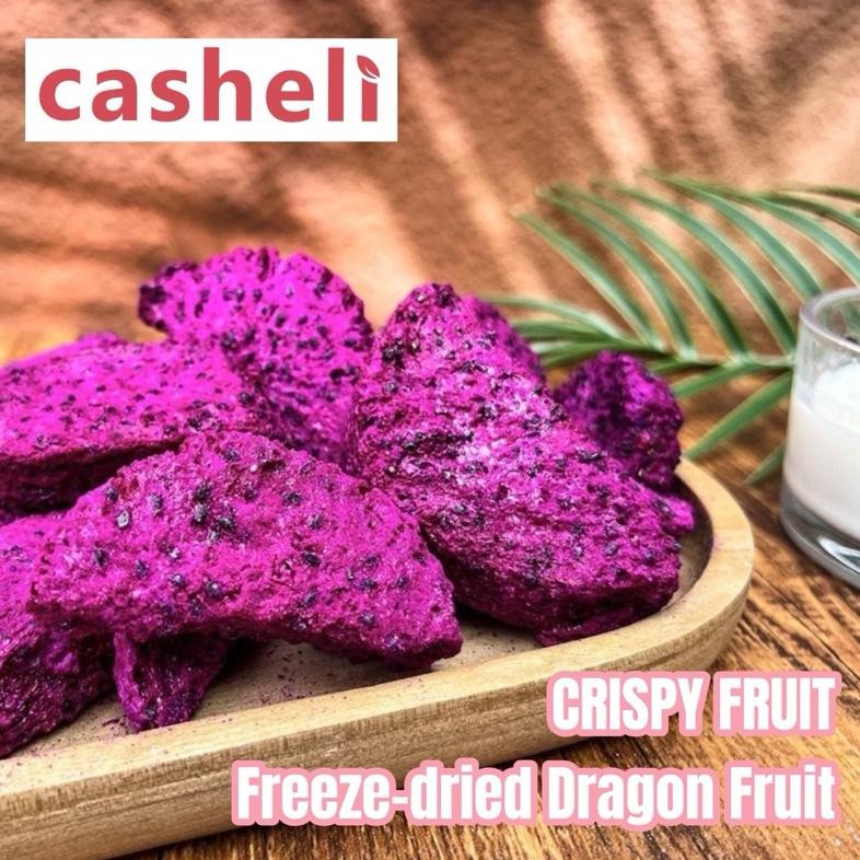 

casheli Buah Naga Kering Freeze Dried Dragon Fruit Crunchy Healthy Snack