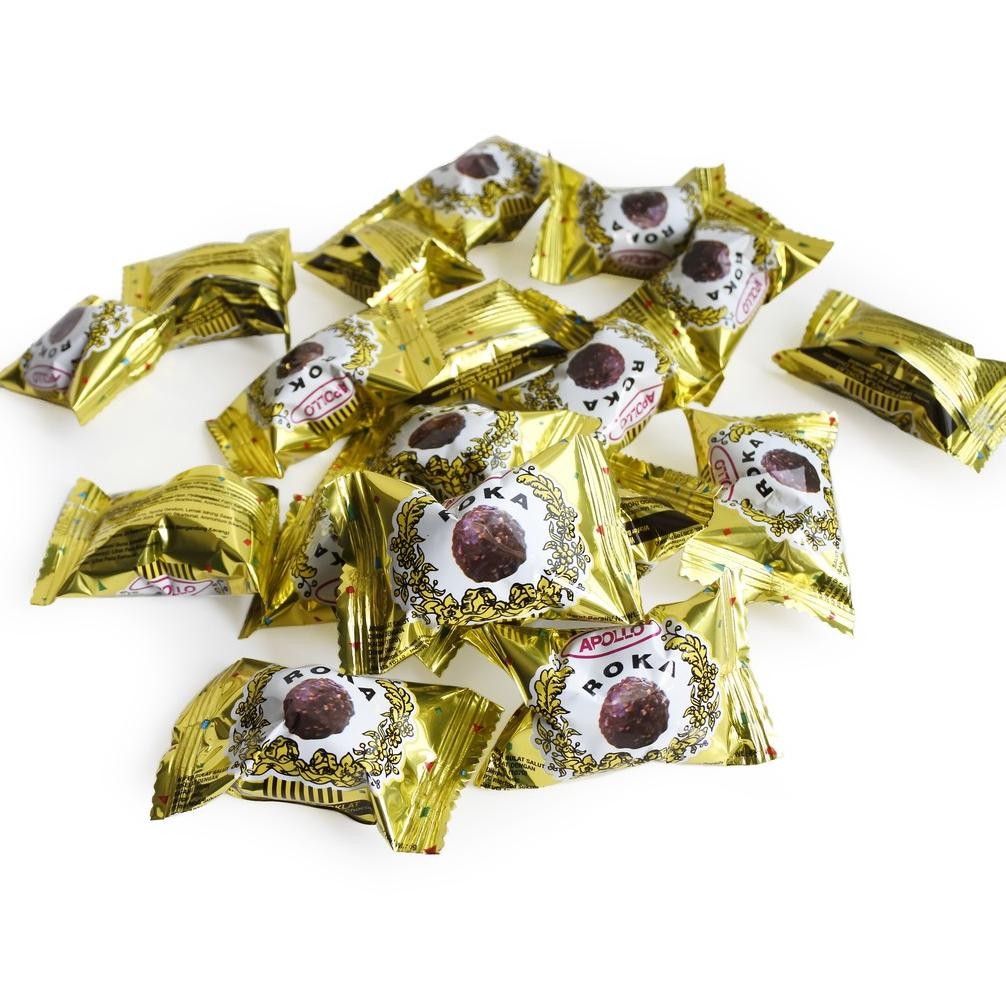 

Roka Apollo 70 Pcs Wafer Ball Coklat Import Oleh Oleh Haji Umroh Original