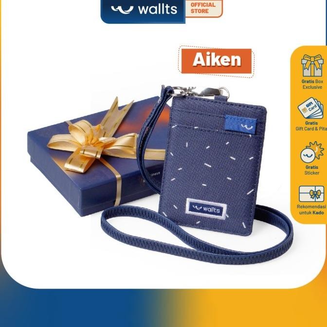 

Lanyard Name Tag Id Card - Wallts Aiken Sprinkle Navy
