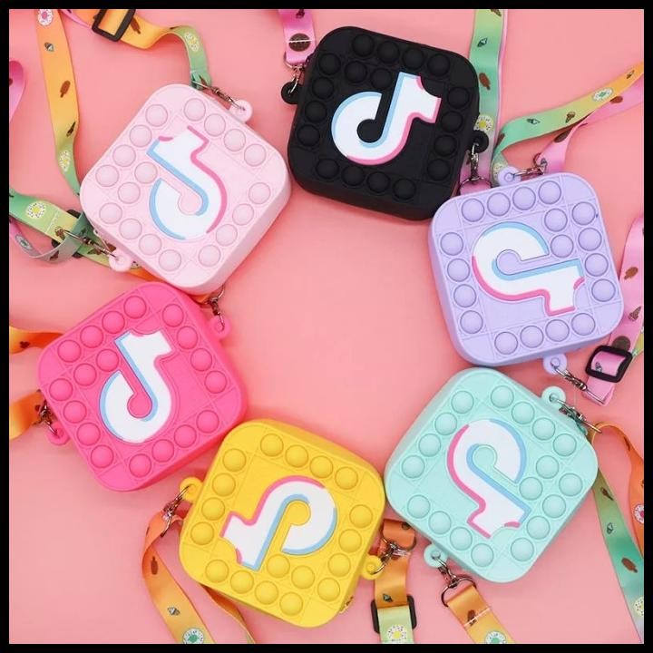 Tas Selempang Anak pop it Bag POP ITS POPIT PUSH IT TIKTOK Dompet Mini