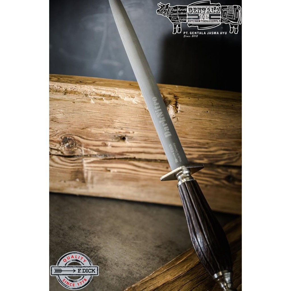 Asahan F. Dick DarkNitro Sharpening Steel, High Abrasion