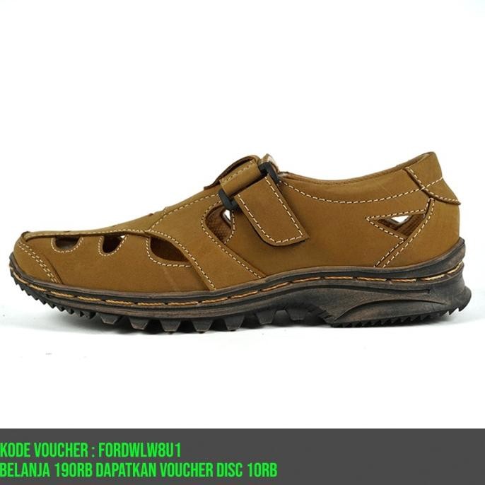 Sepatu Sandal Pria Kulit Asli Breathable Fordza Fisherman Sandal 302 terlaris