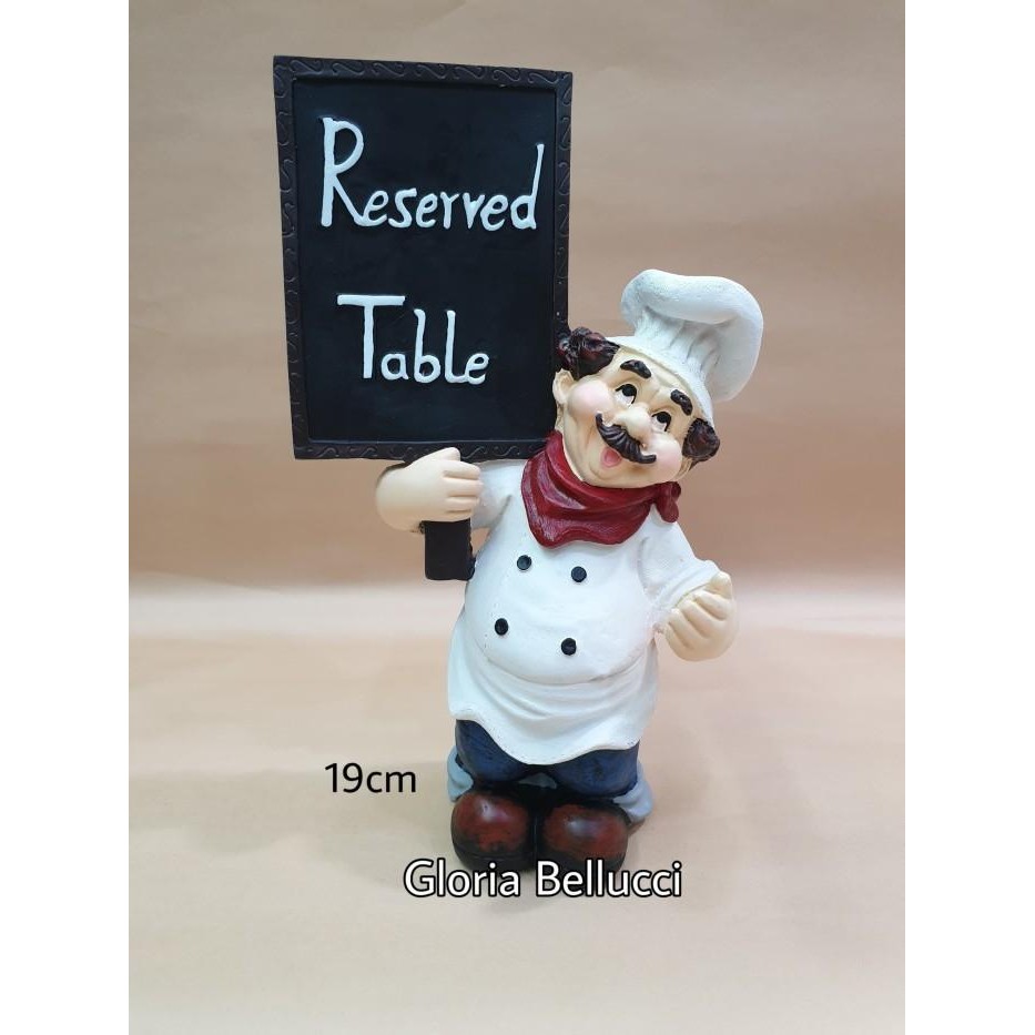 

Koki Papan Reserved Table / Chef Terlaris 100 % Original