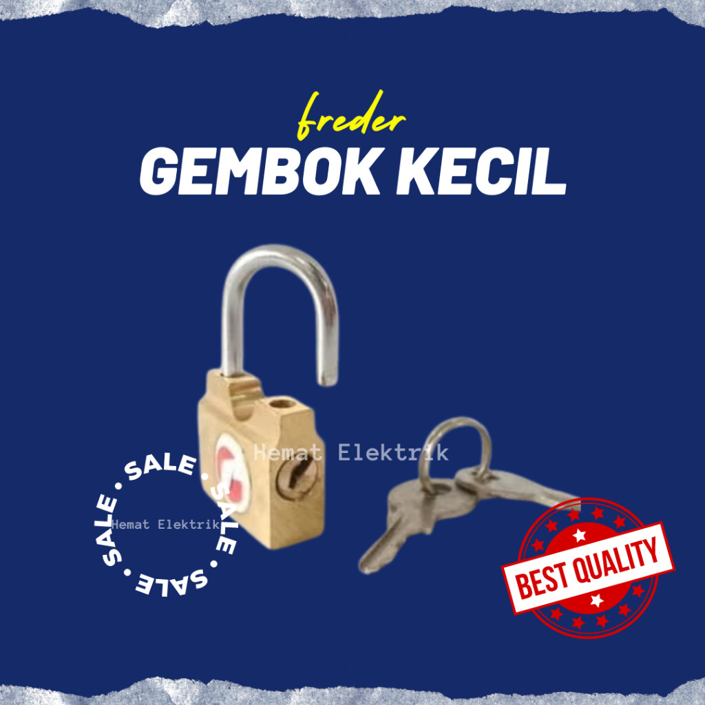 Gembok Kuning Emas Kecil 20mm Kunci Koper Kamar Tas Travelling