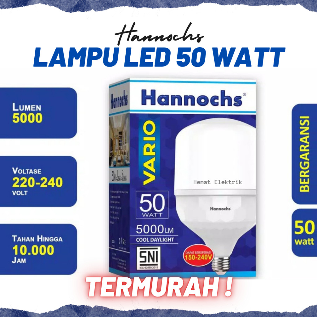 Bola Lampu Led Hannochs Vario 50 Watt Bohlam Hannochs Led Vario 50 W