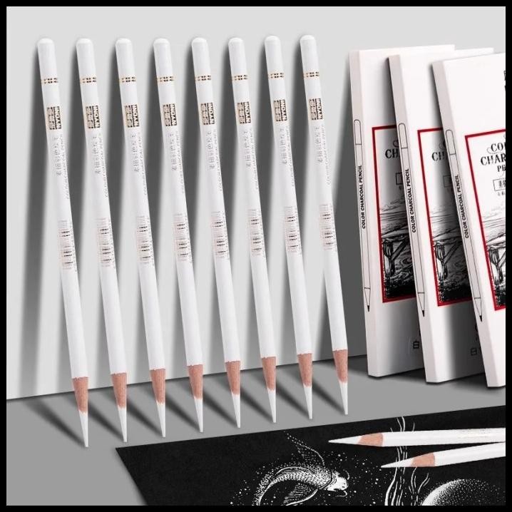 

Nyoni Pensil Arang Putih / Nyoni White Charcoal Pencil 1 Box 8 Pcs