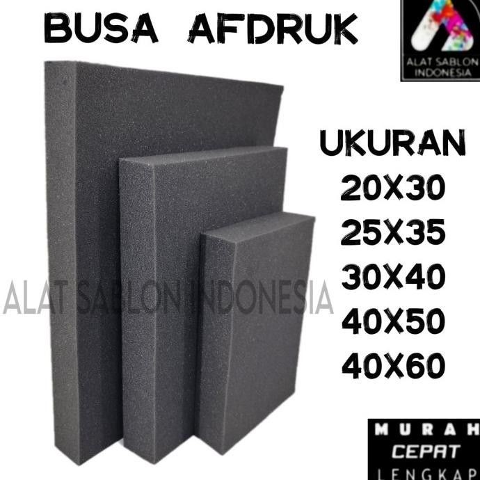 

READY STOCK BUSA AFDRUK SCREEN SABLON WARNA HITAM 40X60 !!!!!