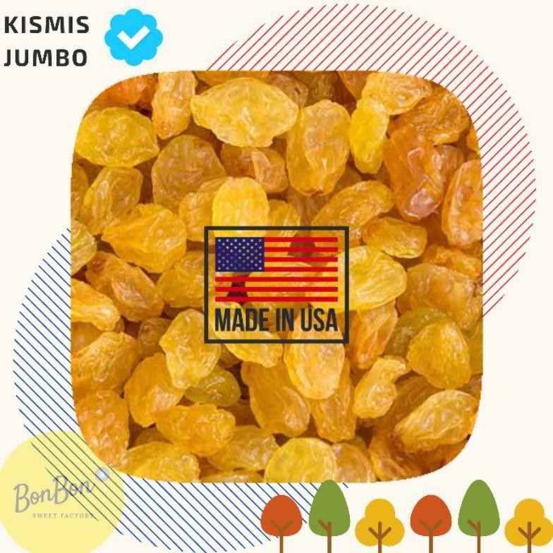

500Gr Kismis Jumbo Kuning Amerika / Golden USA Raisin