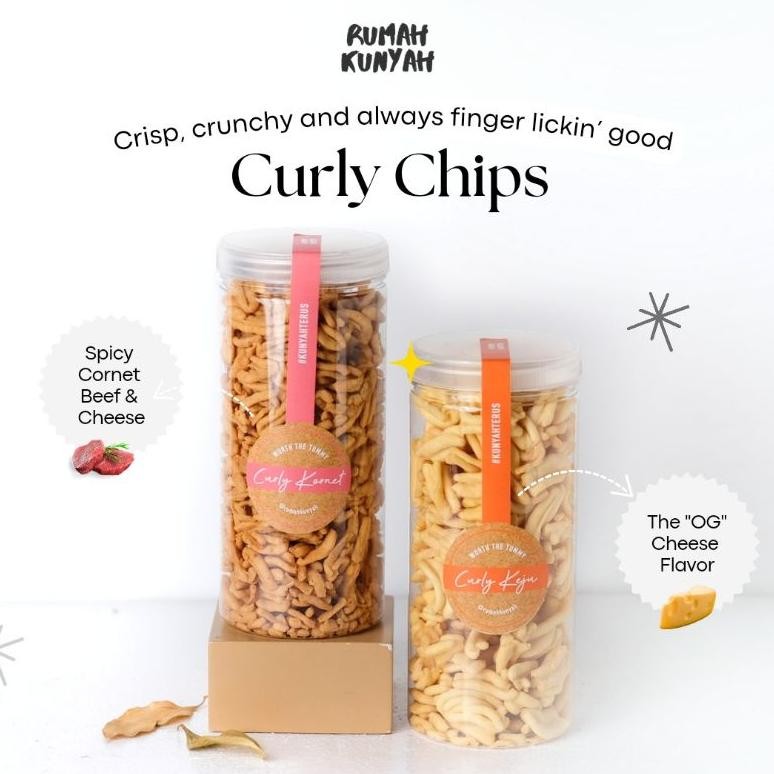 

Snack Cheese Stick Curly Chips Keripik Keju Enak dan Nagih Keju Cheddar & Keju Kornet Pedas