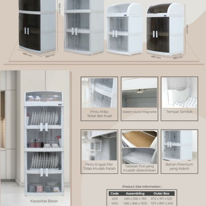 Murah RAK PIRING PLASTIK NAIBA NANDOS MILANO 4101/ 4102 Non COD