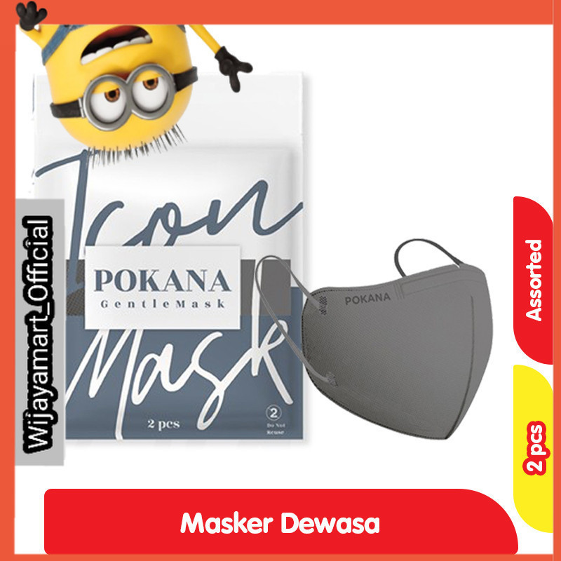Pokana Masker Dewasa Icon 2 s Assorted