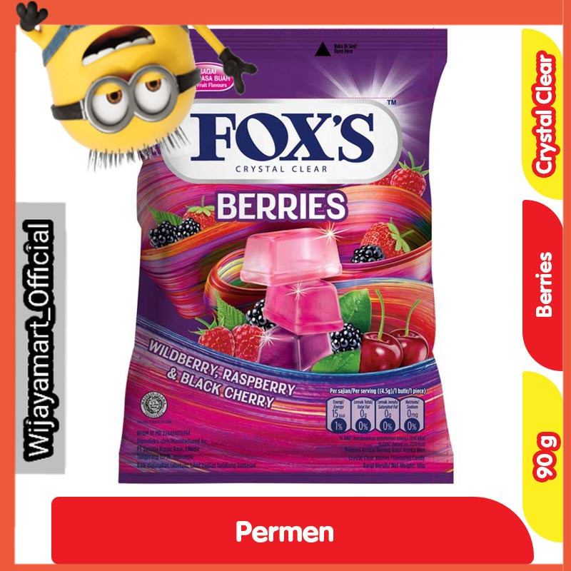 

FOX'S Crystal Clear Permen Berries 90 g