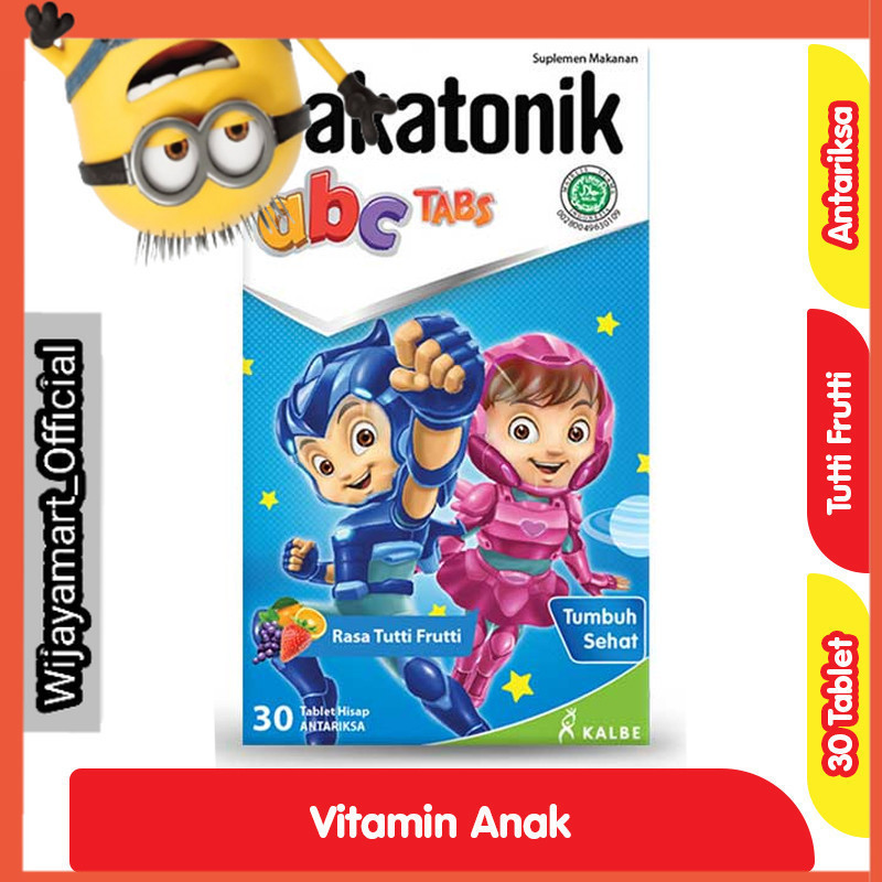 

Sakatonik ABC Vitamin Anak Antariksa Tutti Frutti 30 Tablet