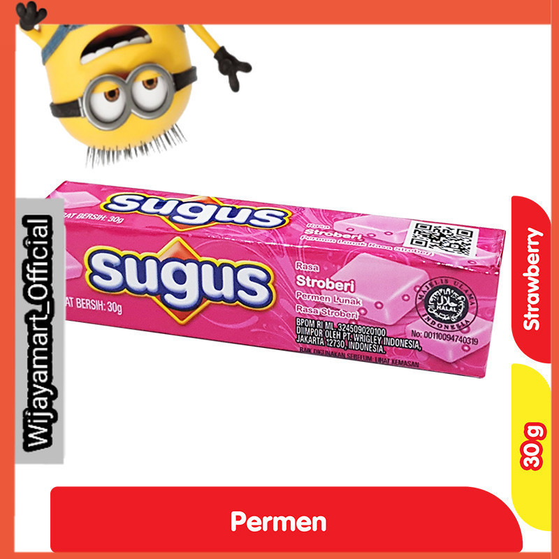 

Sugus Stick Permen Lunak Stroberi 30 g