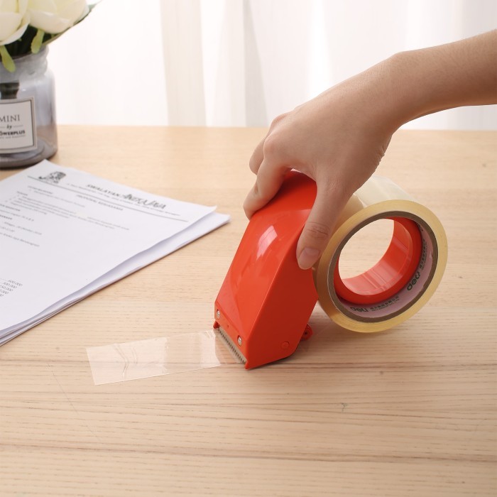 

Deli Packing Tape Dispenser Tempat Lakban / Pemotong Lakban Mudah E801