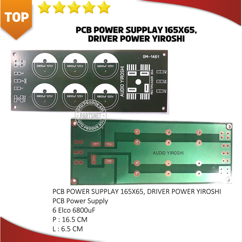 PCB POWER SUPPLAY 165X65, DRIVER POWER YIROSHI