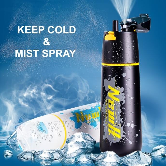 UPSTYLE BOTOL SPRAY STAINLESS STEEL 620 ML SPORT BOTTLE