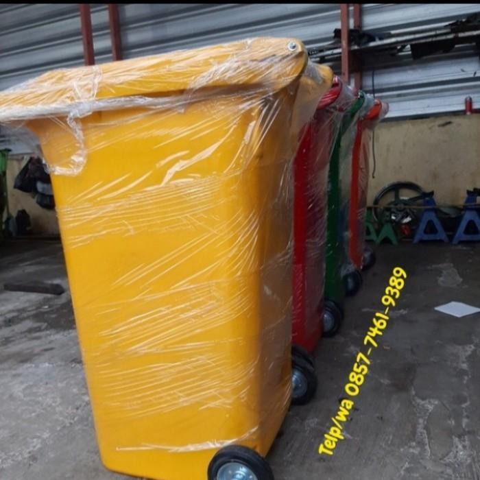 Tempat Sampah Besar/Tong Sampah Besar/Bak Sampah Besar Kapasitas 240 L Terbaru 100 % Original