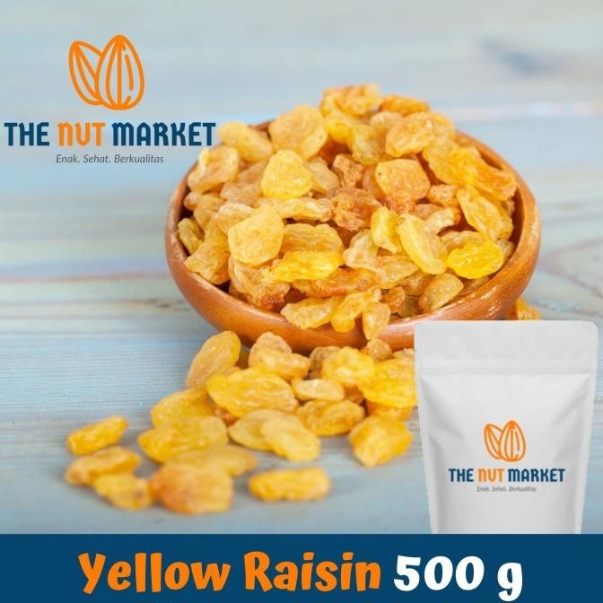 

Yellow Raisin, Kismis Kuning, Golden Raisin, 500 gram [terbaik]