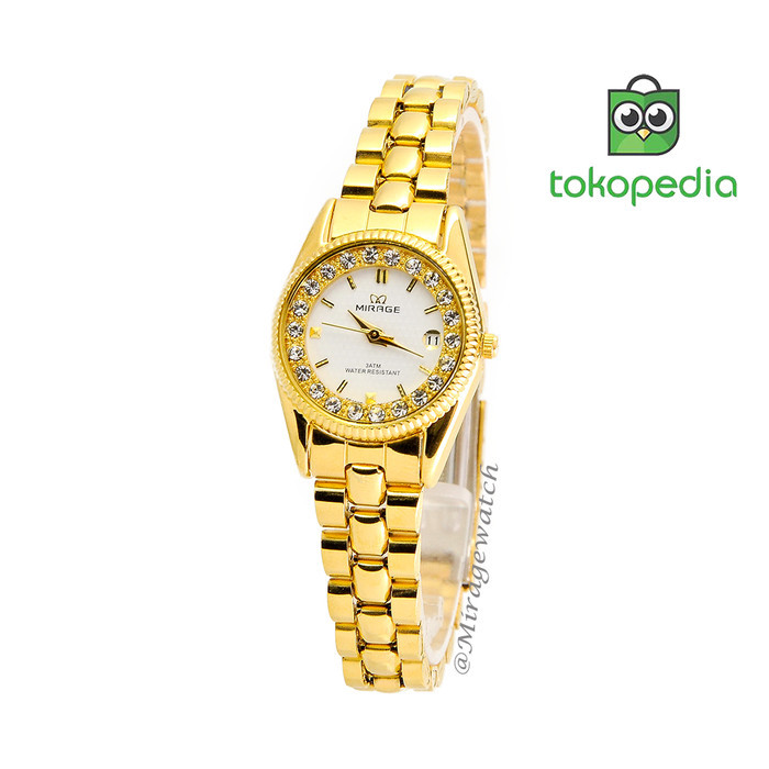 MIRAGE JAM TANGAN WANITA RX TGL GOLD L PP 1580