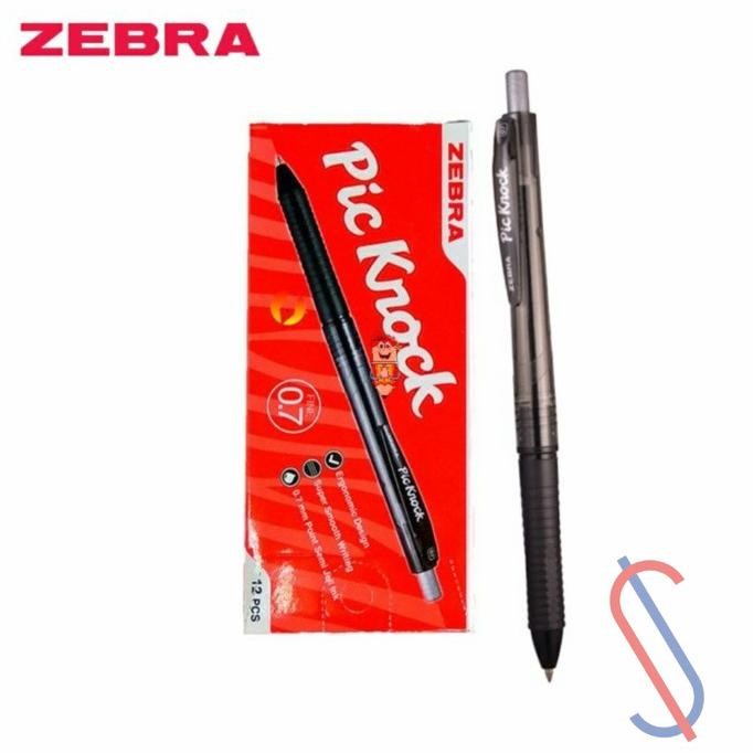 

Ready oke] Pulpen Pic Knock Hitam / Pulpen Cetik 0,7 mm