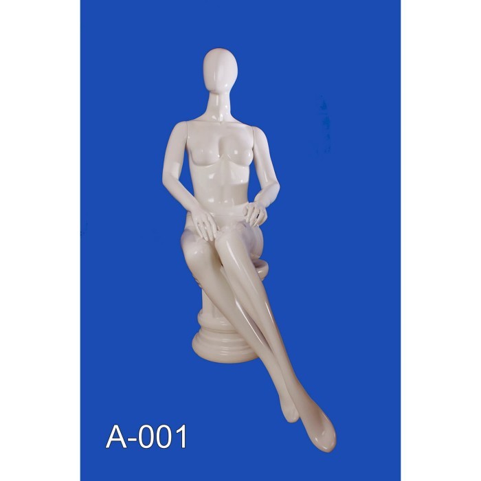 Manekin Patung Full Body Cewe Duduk A001