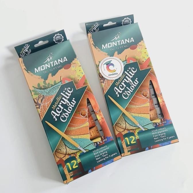 

Ready...Ready...Ready...] Cat Acrylic Montana Metallic Colour 12wx6ml TAC-12 PT-MC